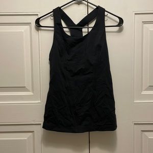 Black lululemon tank top size 6